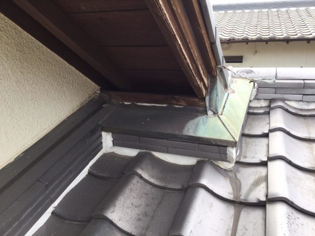 稲美町の板金取り付け前状況